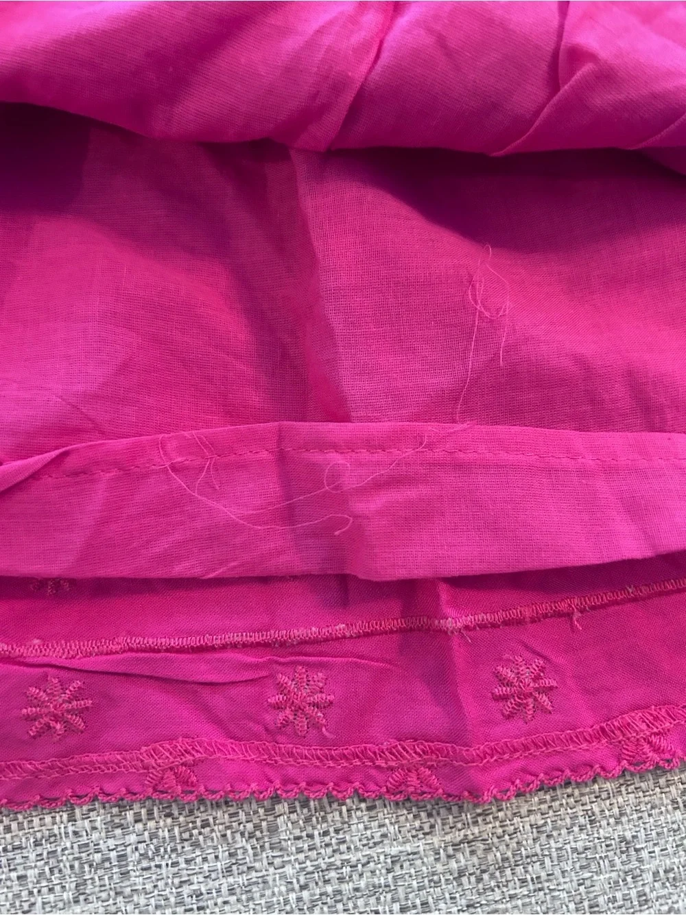Blueberi Blvd Bright Fuchsia Smocked Tiered Dress with Bow Straps NWT Size 4T